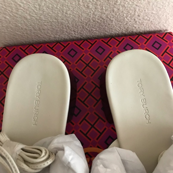 TORY BURCH BOMBÉ MILLER HEEL SANDAL SIZE 8.5-10 - Picture 9 of 16